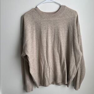 Madewell 100% Cashmere Oatmeal Sweater